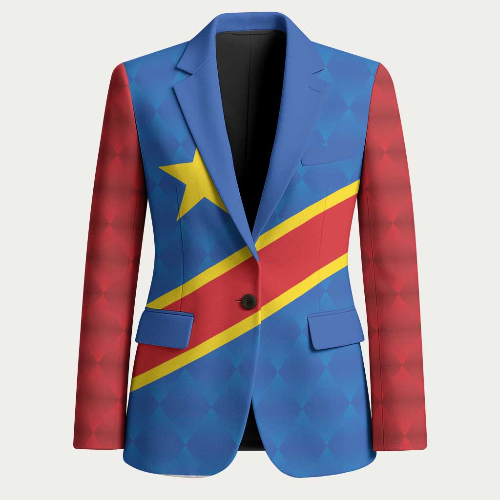 Africa DR of the Congo Personalized Blazer Flag Style