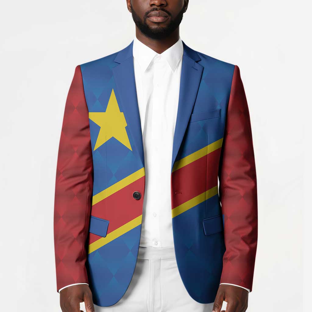 Africa DR of the Congo Personalized Blazer Flag Style