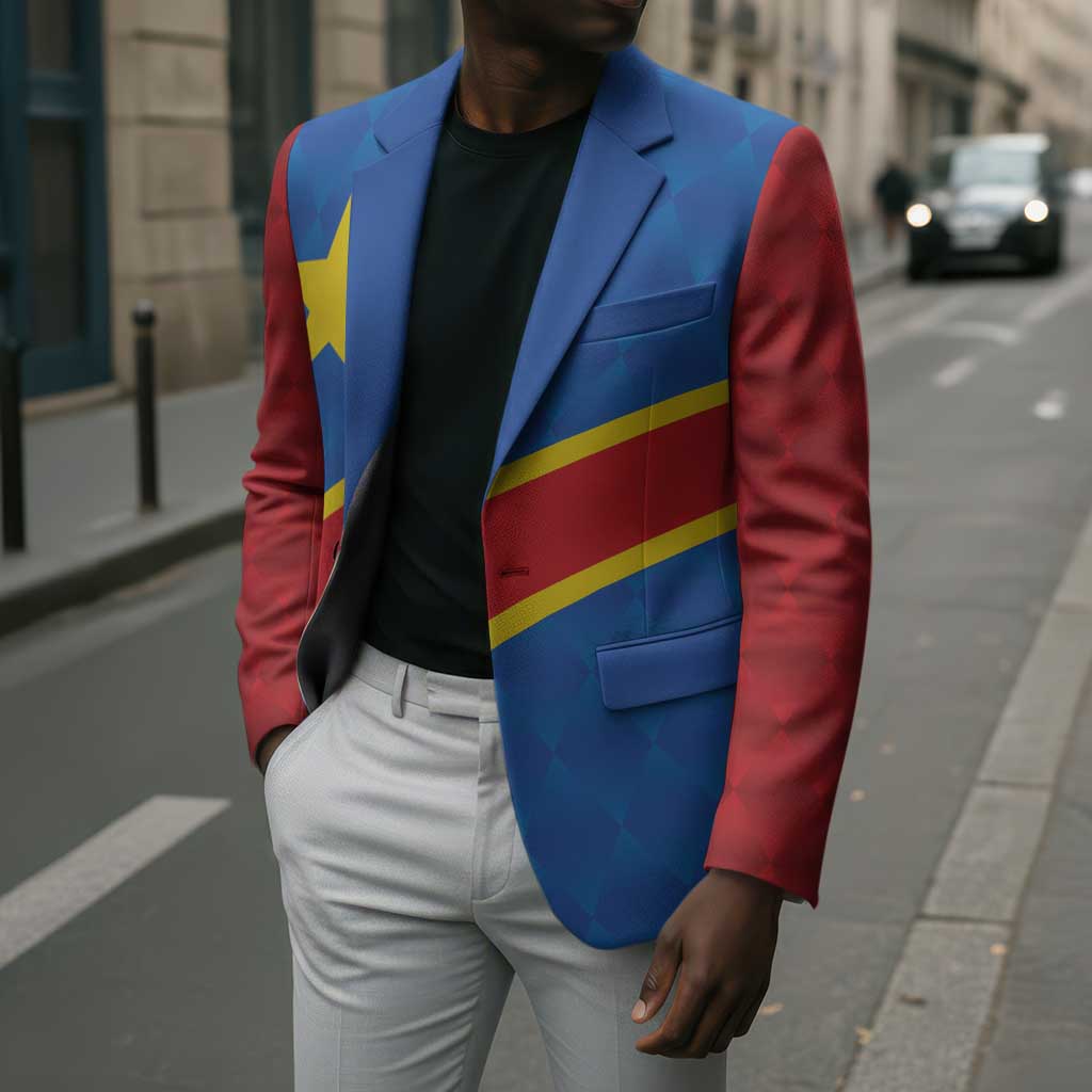 Africa DR of the Congo Personalized Blazer Flag Style