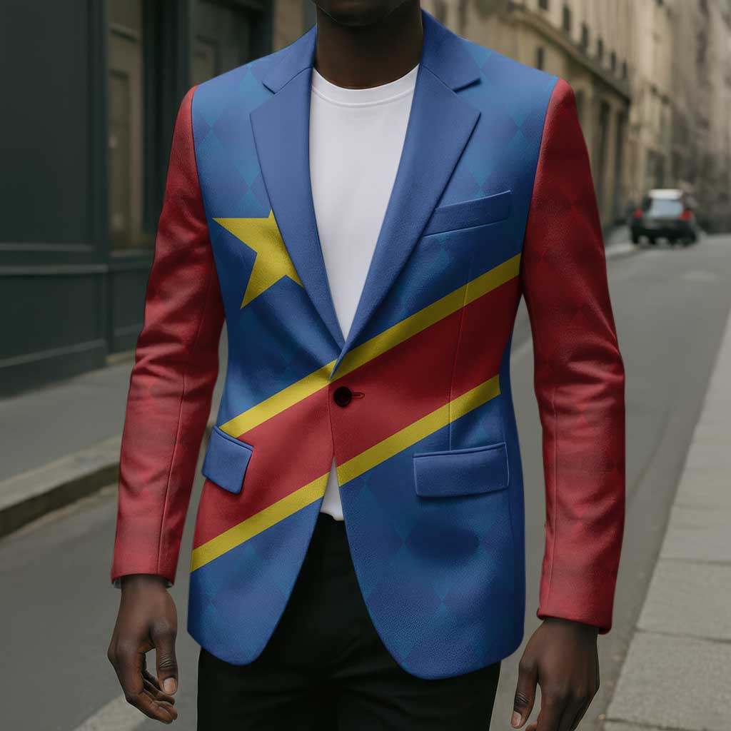 Africa DR of the Congo Personalized Blazer Flag Style