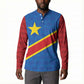 Africa DR of the Congo Personalized Button Sweatshirt Flag Style