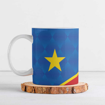 Africa DR of the Congo Personalized Ceramic Mug Flag Style