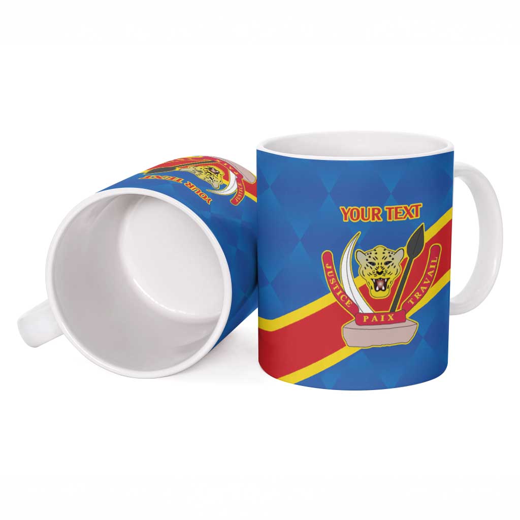 Africa DR of the Congo Personalized Ceramic Mug Flag Style