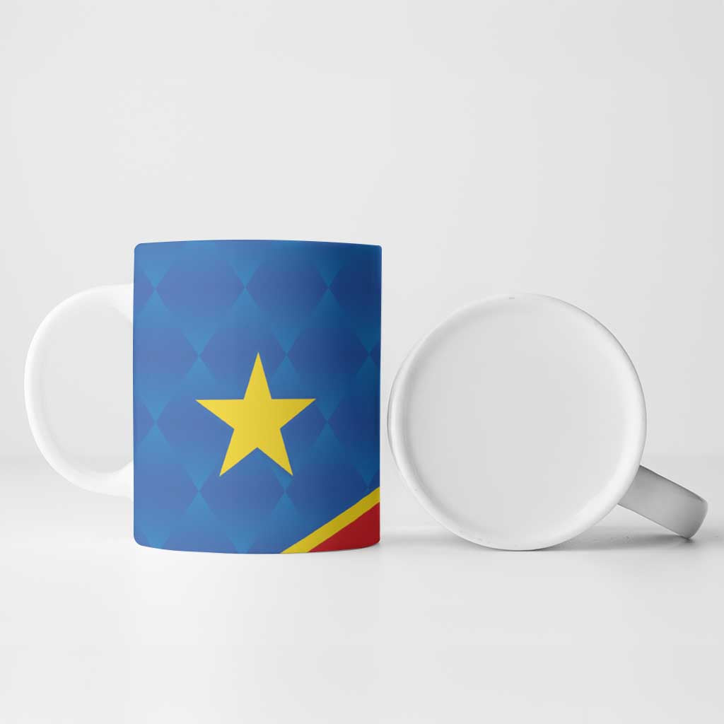 Africa DR of the Congo Personalized Ceramic Mug Flag Style