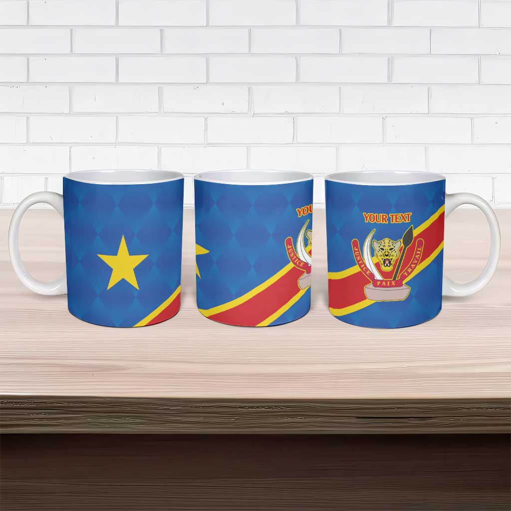 Africa DR of the Congo Personalized Ceramic Mug Flag Style