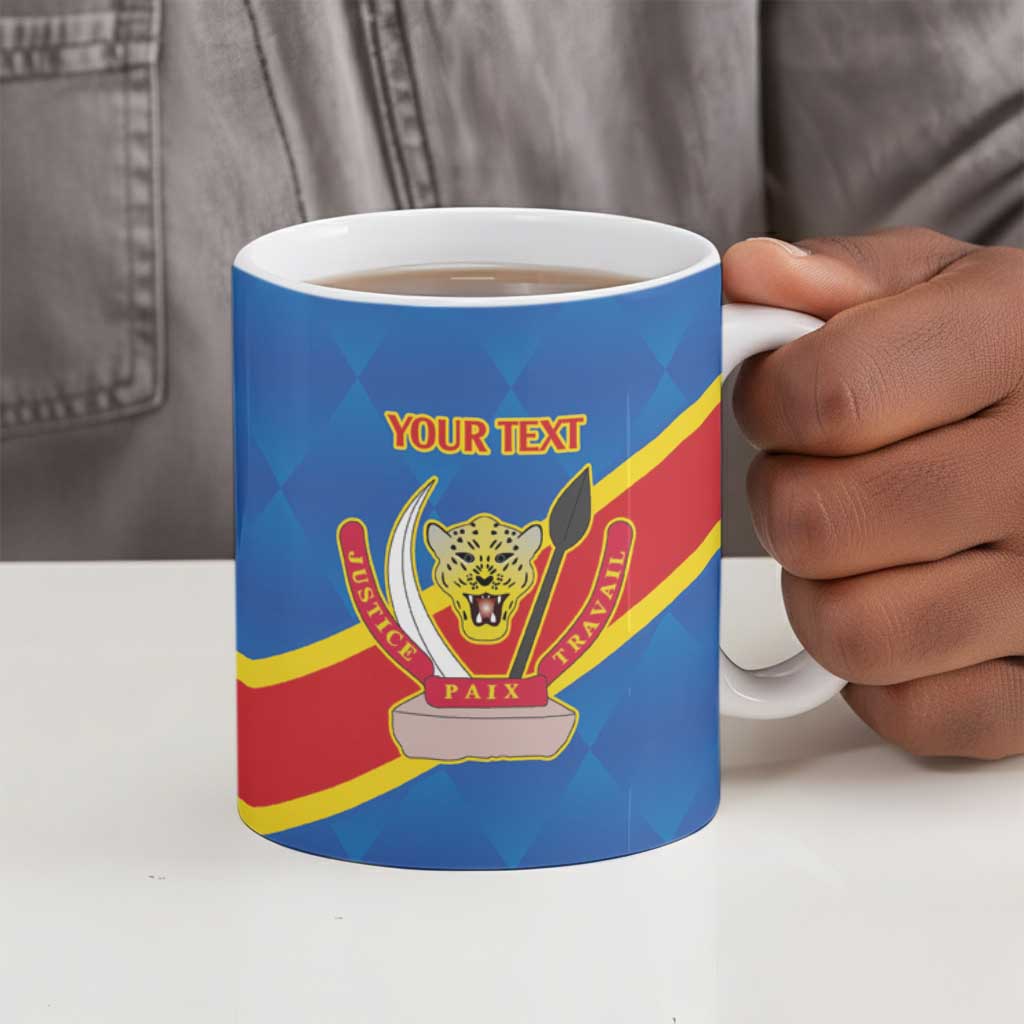 Africa DR of the Congo Personalized Ceramic Mug Flag Style