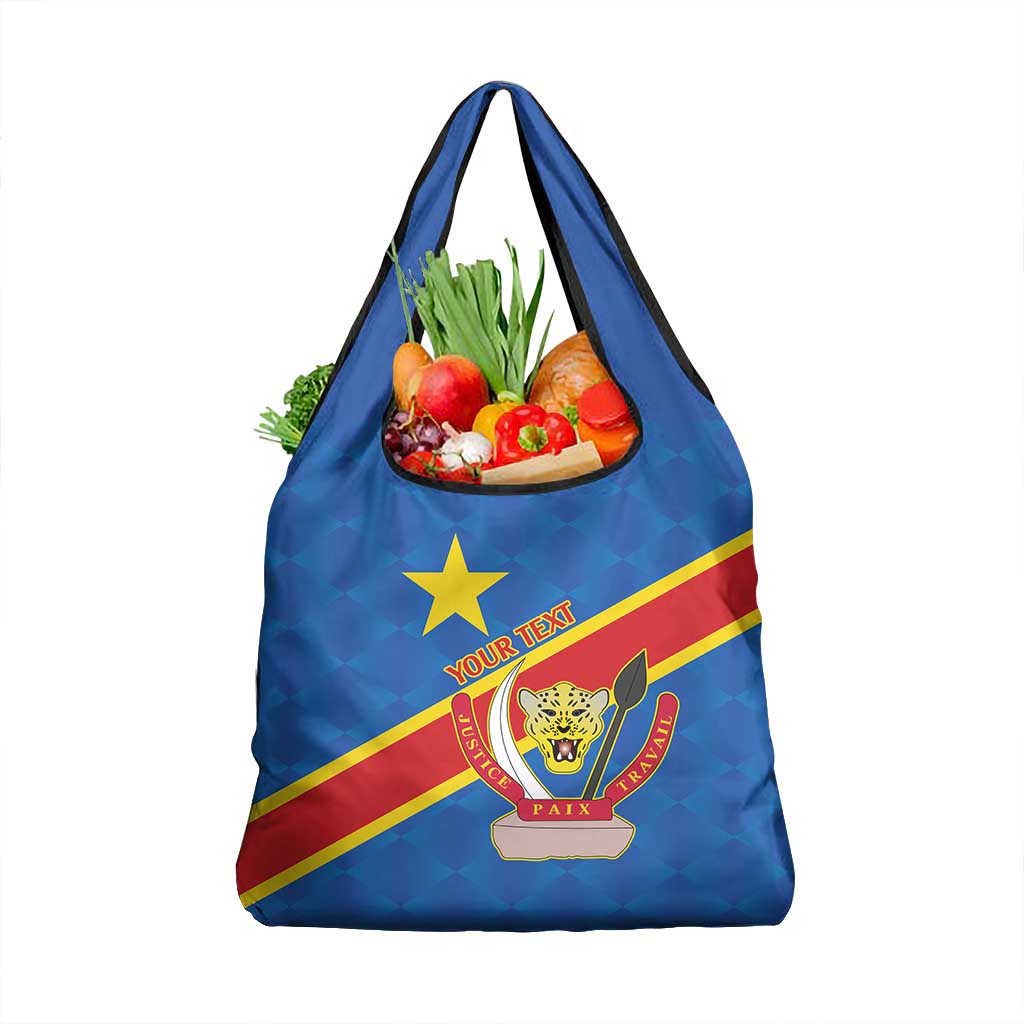 Africa DR of the Congo Personalized Grocery Bag Flag Style - African Pride