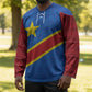 Africa DR of the Congo Personalized Hockey Jersey Flag Style