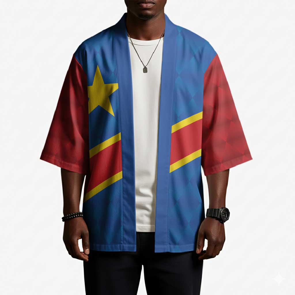 Africa DR of the Congo Personalized Kimono Flag Style