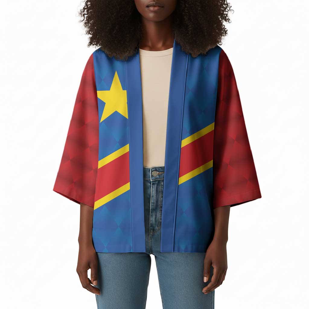 Africa DR of the Congo Personalized Kimono Flag Style