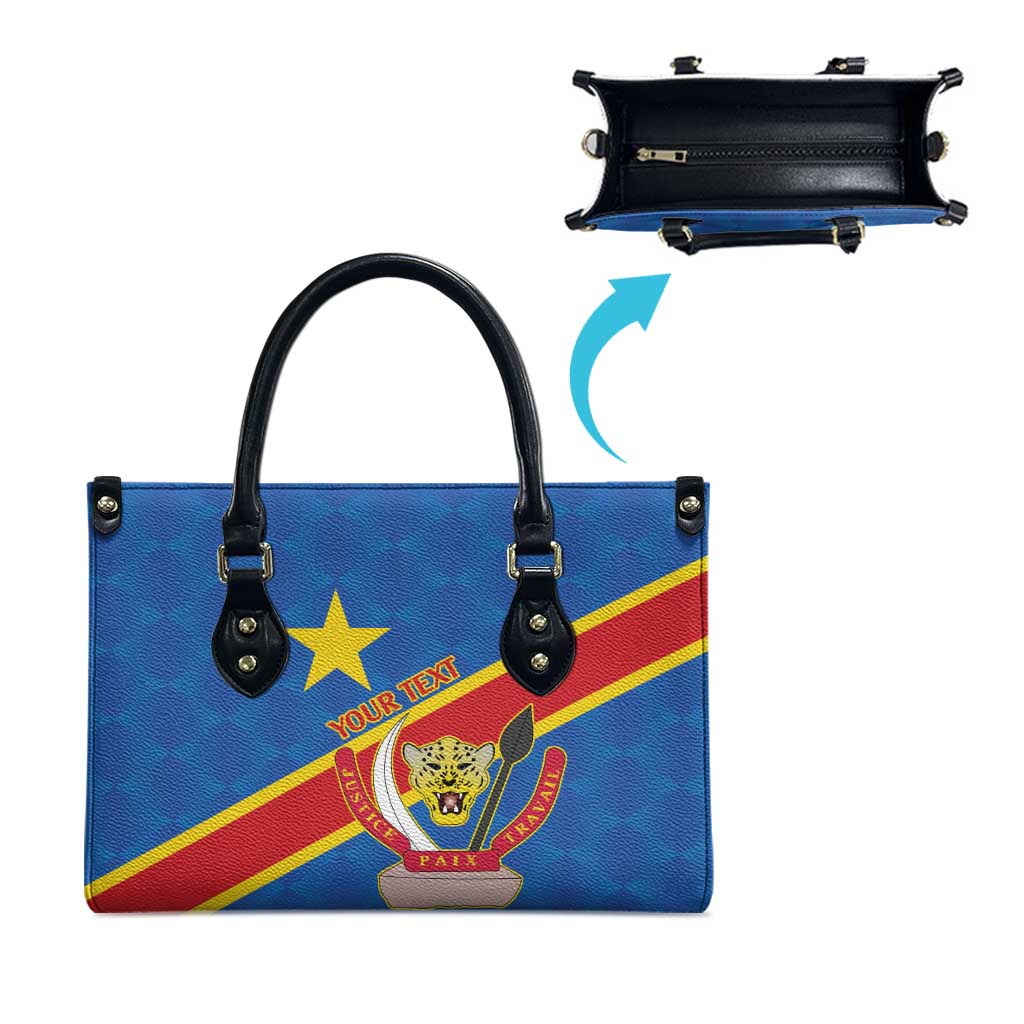 Africa DR of the Congo Personalized Leather Bag Flag Style