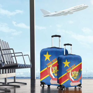 Africa DR of the Congo Personalized Luggage Cover Flag Style - African Pride