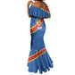 Africa DR of the Congo Personalized Mermaid Dress Flag Style - African Pride