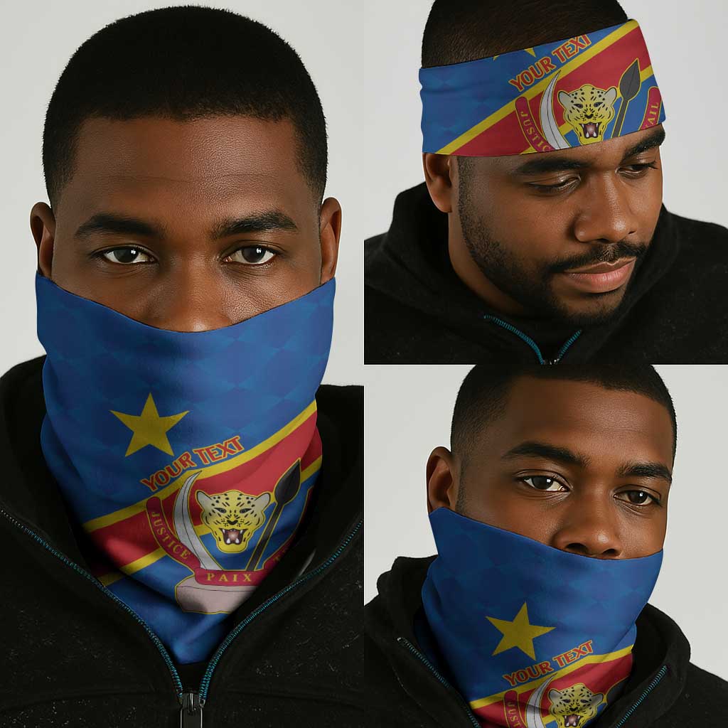 Africa DR of the Congo Personalized Neck Gaiter Flag Style LT9
