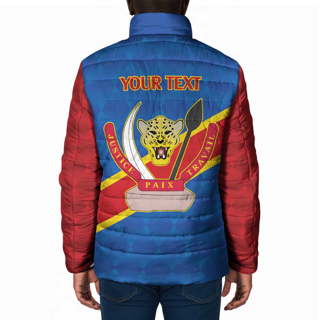 Africa DR of the Congo Personalized Padded Jacket Flag Style