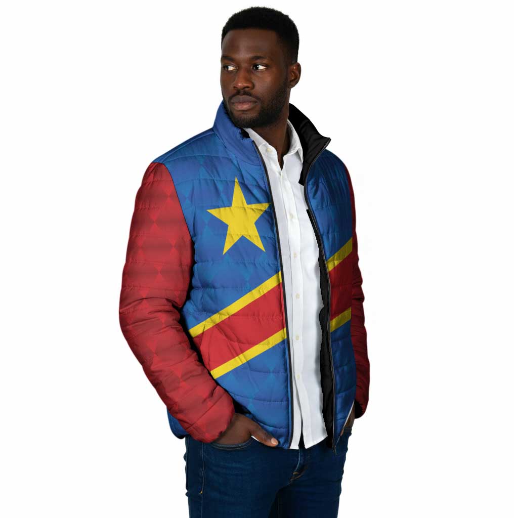 Africa DR of the Congo Personalized Padded Jacket Flag Style