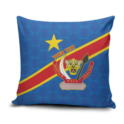 Africa DR of the Congo Personalized Pillow Cover Flag Style