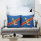 Africa DR of the Congo Personalized Pillow Cover Flag Style