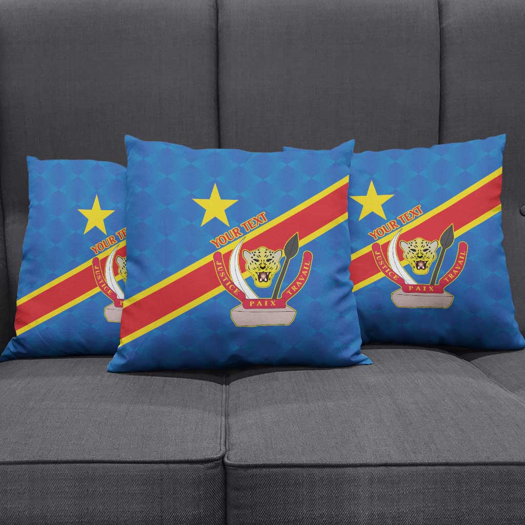 Africa DR of the Congo Personalized Pillow Cover Flag Style