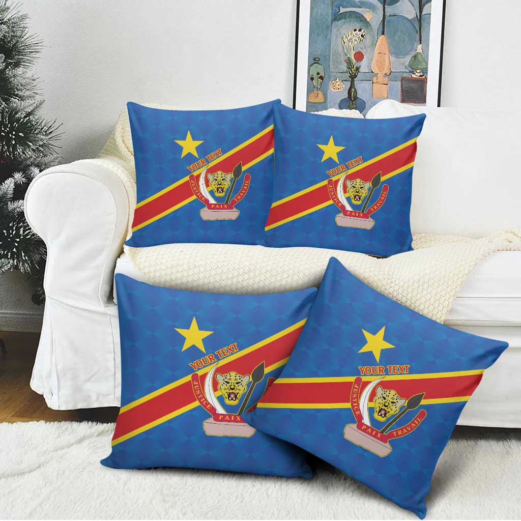 Africa DR of the Congo Personalized Pillow Cover Flag Style