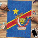 Africa DR of the Congo Personalized Puzzle Flag Style