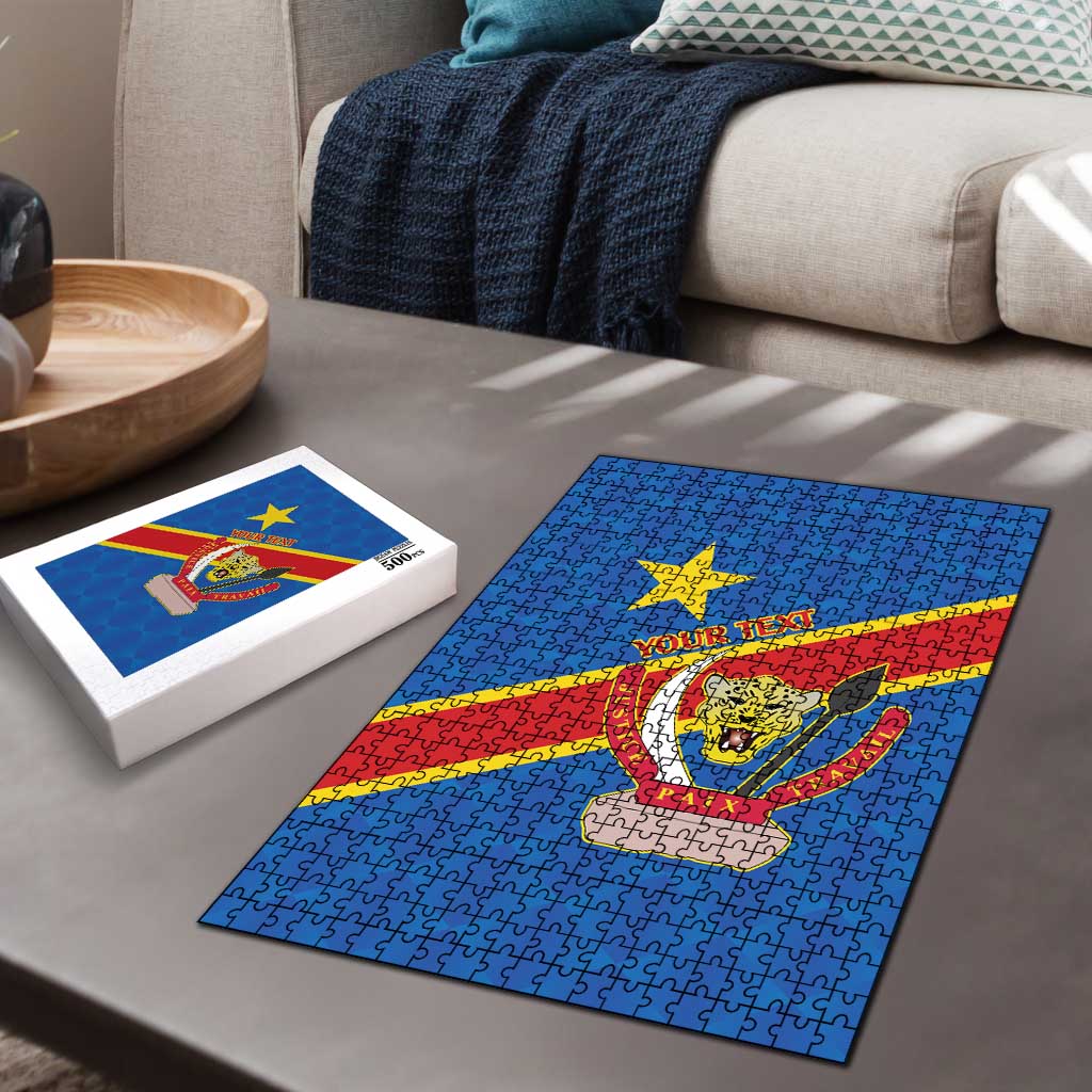 Africa DR of the Congo Personalized Puzzle Flag Style