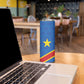 Africa DR of the Congo Personalized Skinny Tumbler Flag Style - African Pride
