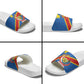 Africa DR of the Congo Personalized Slide Sandals Flag Style