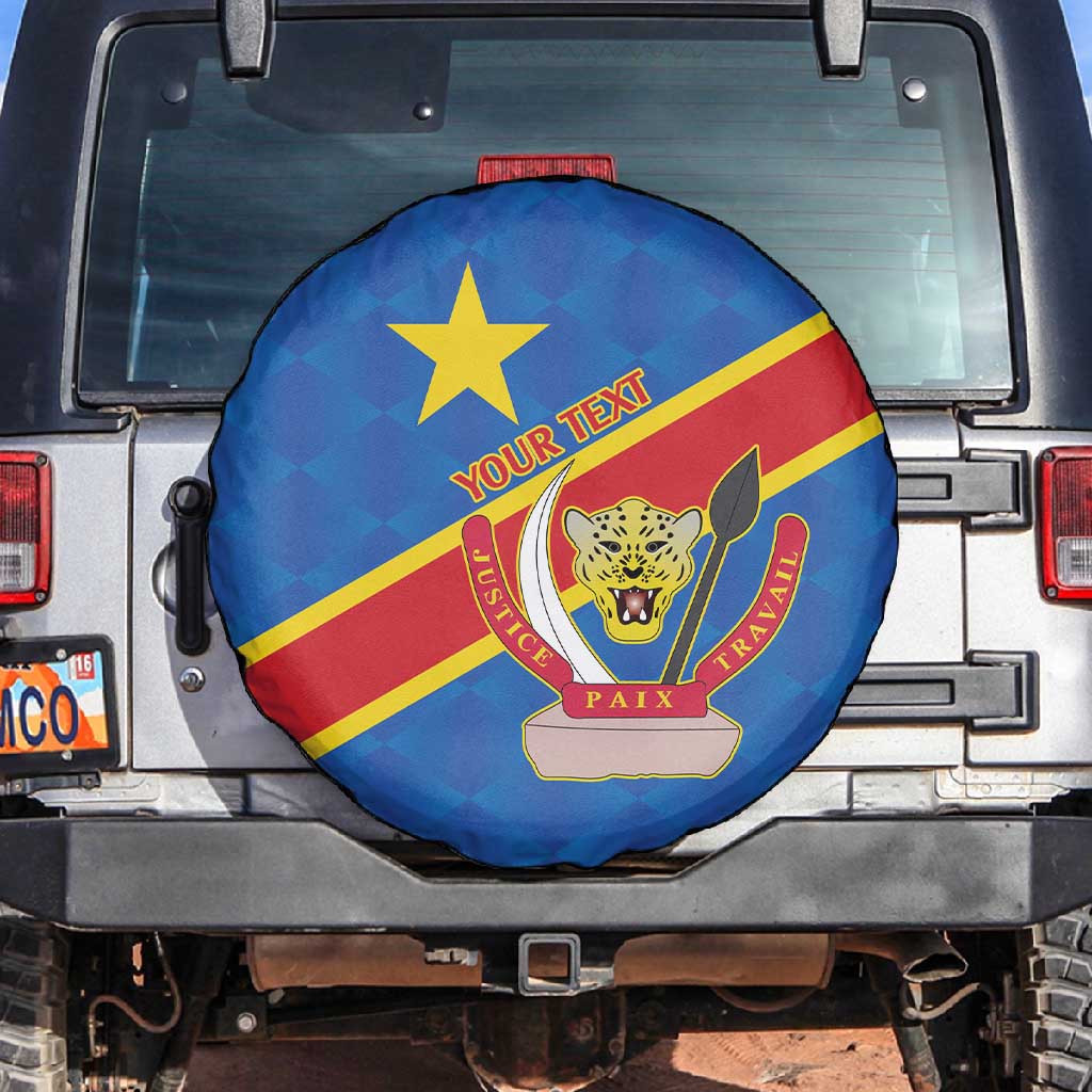 Africa DR of the Congo Personalized Spare Tire Cover Flag Style - African Pride