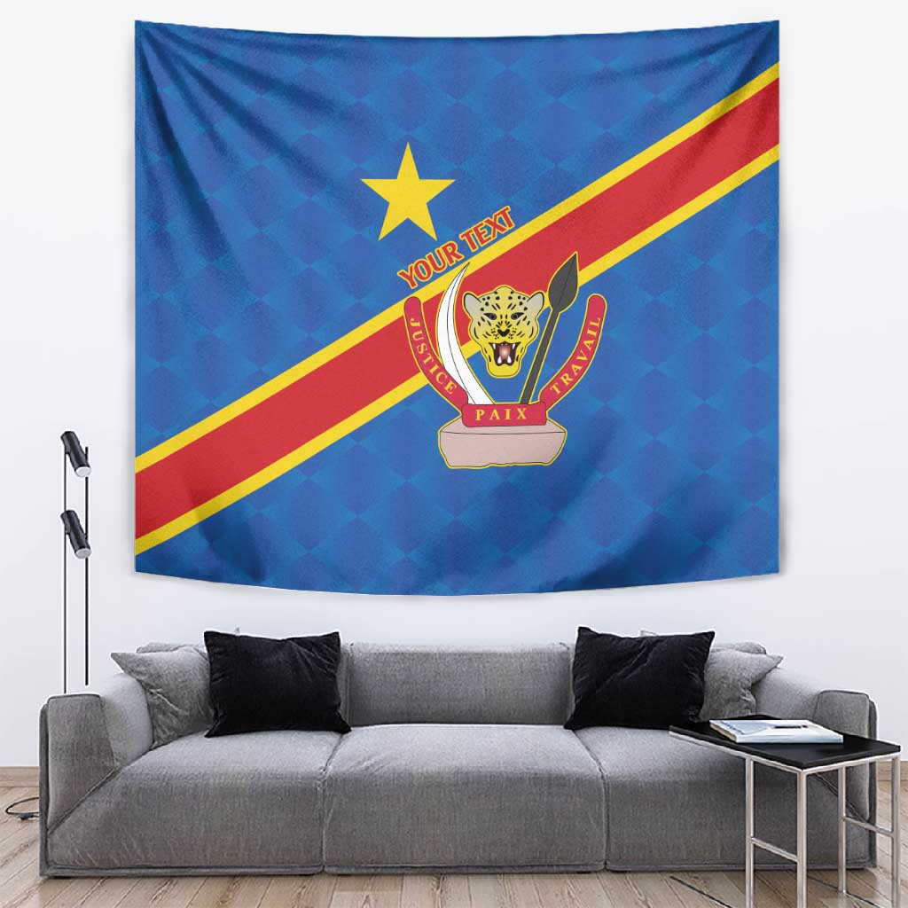 Africa DR of the Congo Personalized Tapestry Flag Style - African Pride