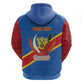 Africa DR of the Congo Personalized Zip Hoodie Flag Style - African Pride