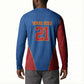 Africa DR Congo Football Custom Button Sweatshirt Blue Leopard Skin Pattern