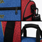 Africa DR Congo Football Custom Duffle Bag Blue Leopard Skin Pattern