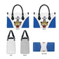 Africa DR Congo Football Custom Leather Bag White Leopard Skin Pattern