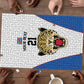 Africa DR Congo Football Custom Puzzle White Leopard Skin Pattern