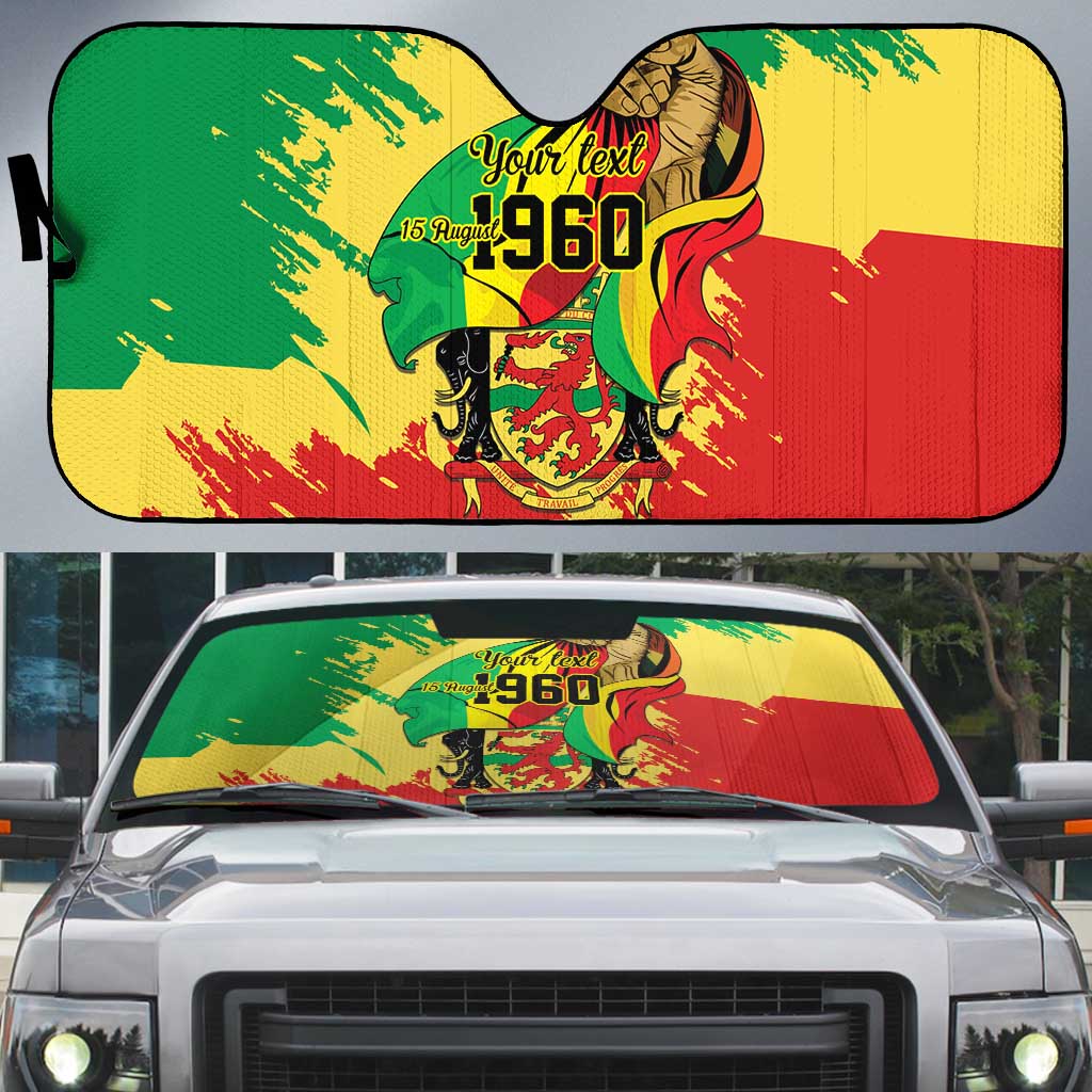 Republic of The Congo Independence Day Personalized Auto Sun Shade Congo-Brazzaville Since 1960