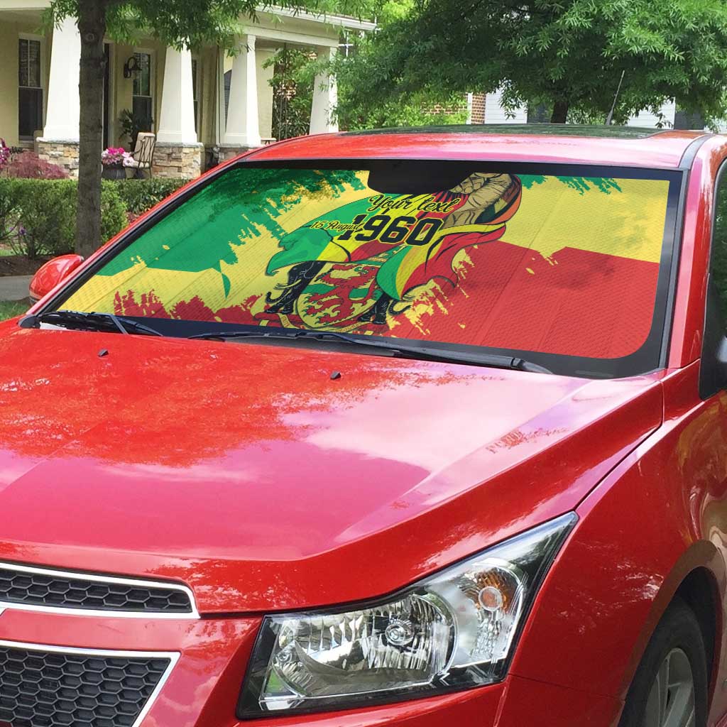 Republic of The Congo Independence Day Personalized Auto Sun Shade Congo-Brazzaville Since 1960