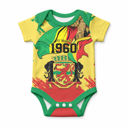 Republic of The Congo Independence Day Personalized Baby Onesie Congo-Brazzaville Since 1960