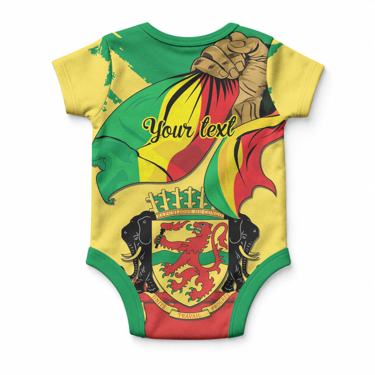 Republic of The Congo Independence Day Personalized Baby Onesie Congo-Brazzaville Since 1960