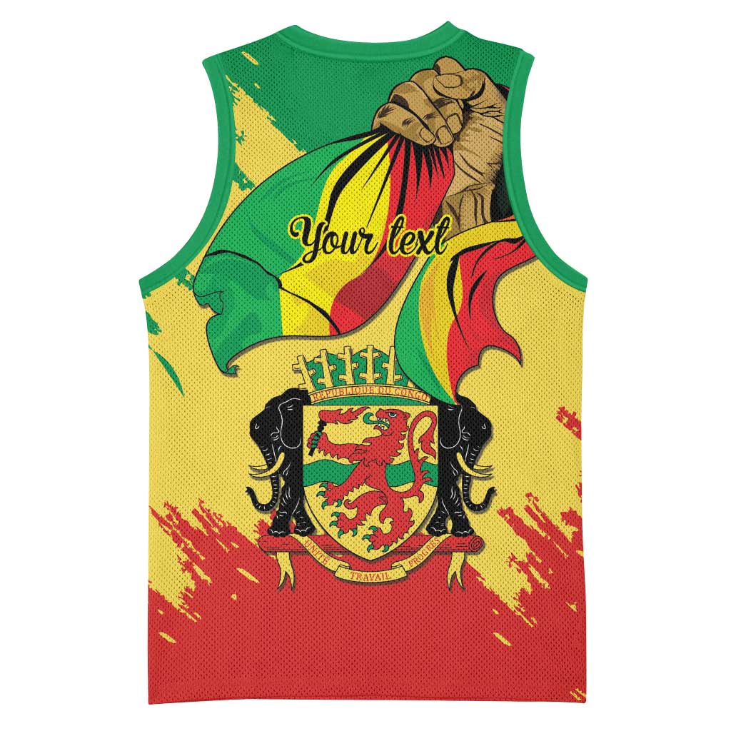 Republic of The Congo Independence Day Personalized Basketball Jersey Congo-Brazzaville Since 1960 LT9
