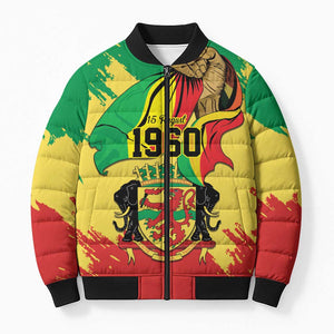 Republic of The Congo Independence Day Personalized Bomber Puffer Jacket Congo-Brazzaville Since 1960