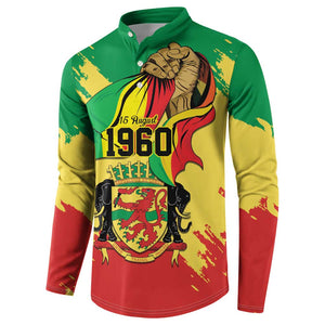 Republic of The Congo Independence Day Personalized Button Sweatshirt Congo-Brazzaville Since 1960