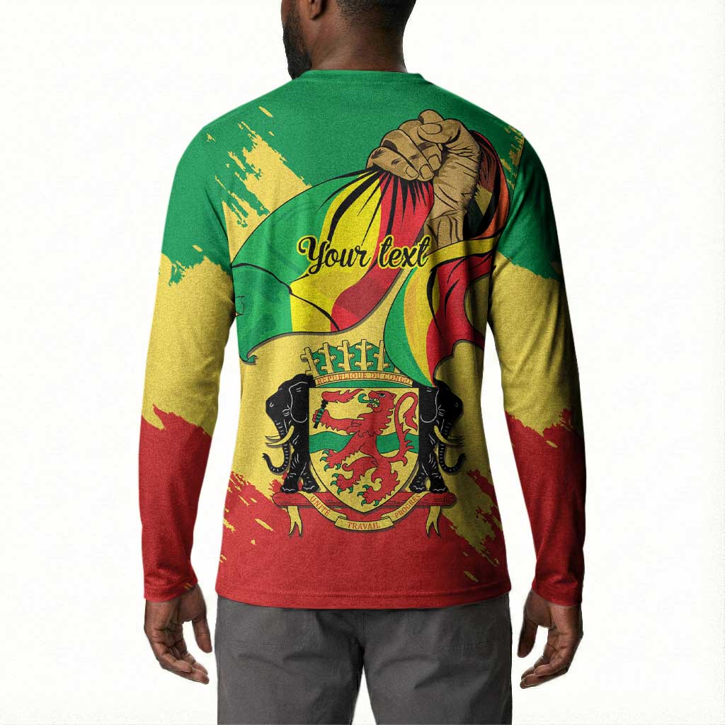 Republic of The Congo Independence Day Personalized Button Sweatshirt Congo-Brazzaville Since 1960