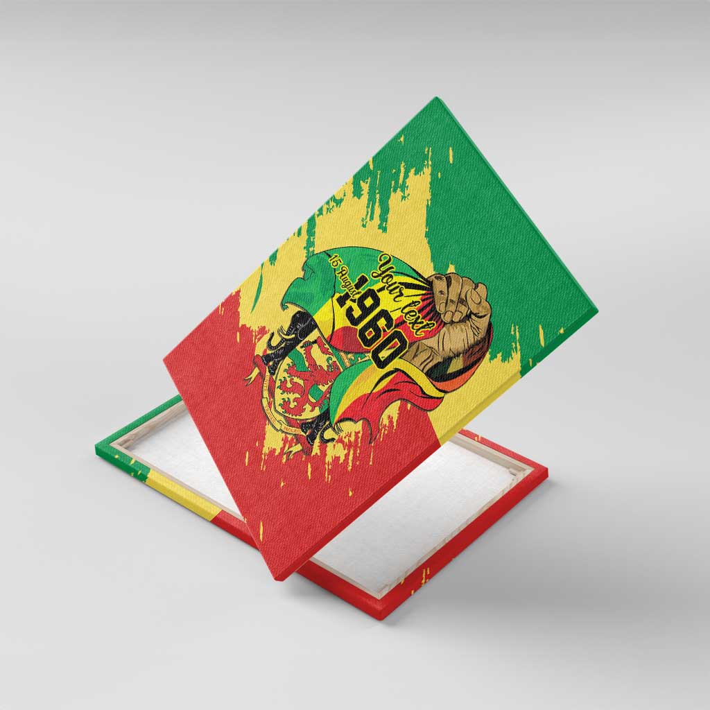 Republic of The Congo Independence Day Personalized Canvas Wall Art Congo-Brazzaville Since 1960 - African Pride
