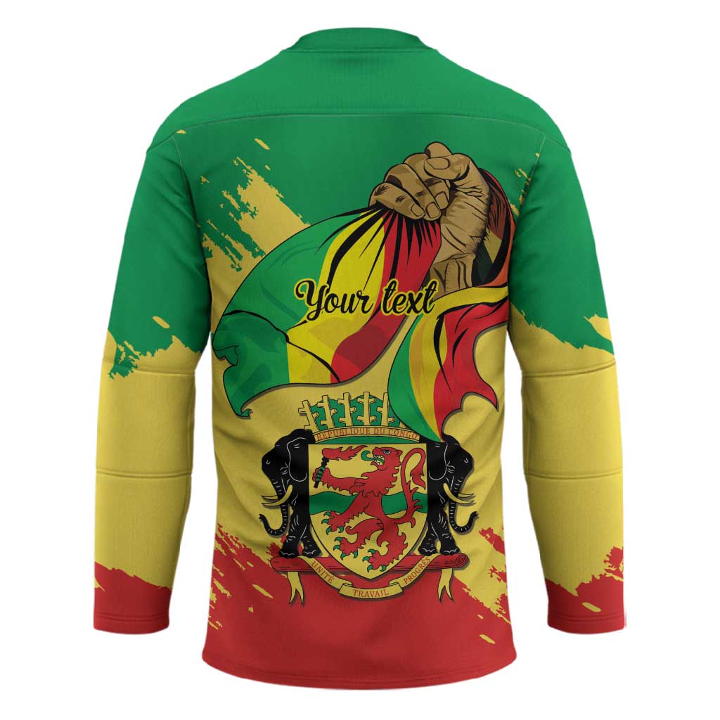 Republic of The Congo Independence Day Personalized Hockey Jersey Congo-Brazzaville Since 1960
