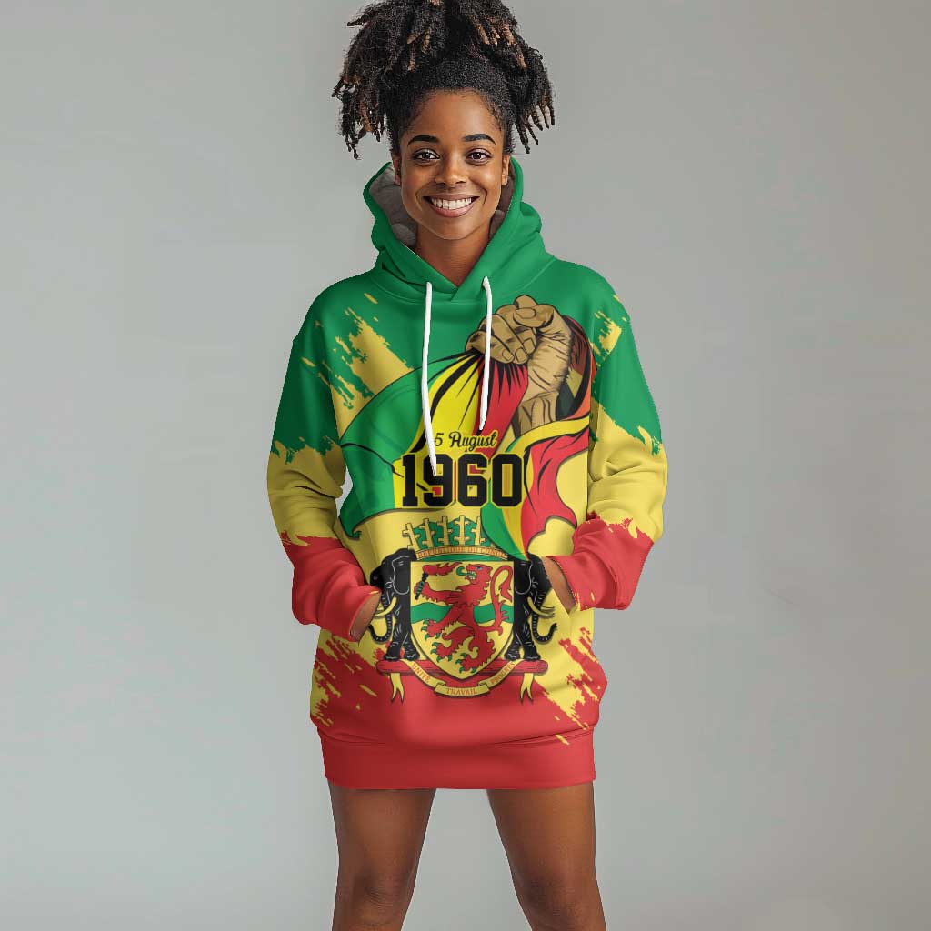 Republic of The Congo Independence Day Personalized Hoodie Dress Congo-Brazzaville Since 1960 - African Pride