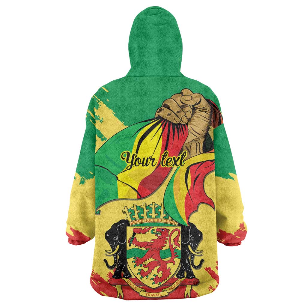 Republic of The Congo Independence Day Personalized Kid Wearable Blanket Hoodie Congo-Brazzaville Since 1960 - African Pride