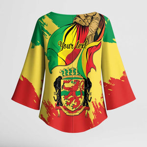 Republic of The Congo Independence Day Personalized Kimono Sleeve Blouse Congo-Brazzaville Since 1960