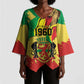 Republic of The Congo Independence Day Personalized Kimono Sleeve Blouse Congo-Brazzaville Since 1960