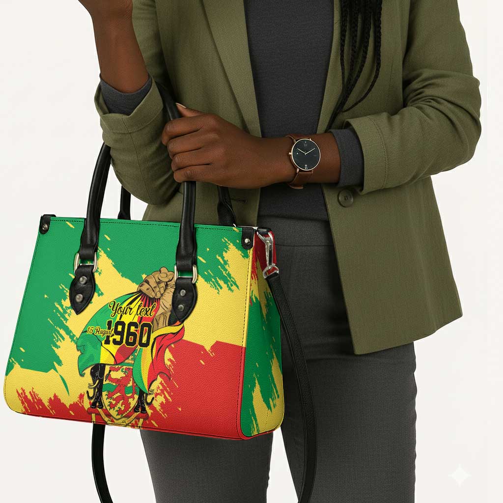 Republic of The Congo Independence Day Personalized Leather Bag Congo-Brazzaville Since 1960